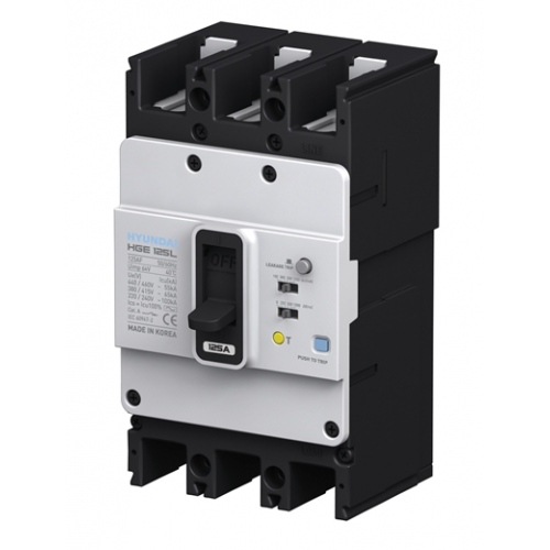 MCCB HYUNDAI 2P-250A-50kA chỉnh dòng nhiệt (HGM400E)